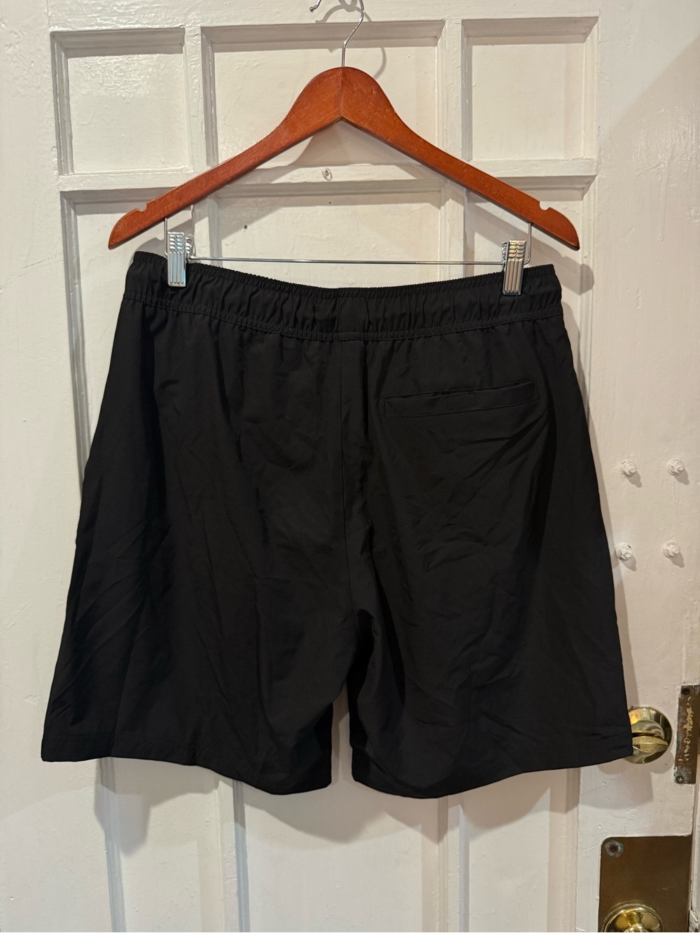 Primark Black Mesh Athletic Shorts with Small Orange Accent - Picture 2 of 3